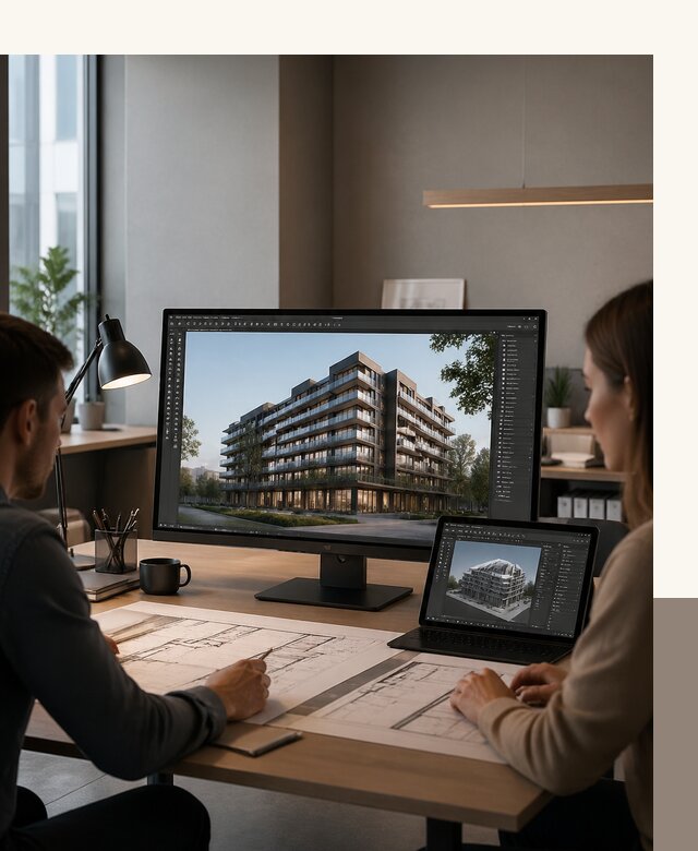 3D визуализация архитектуры и объектов строительства в Щекине