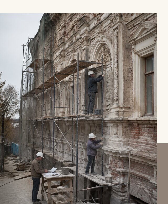 Реставрация объектов культурного наследия под ключ в Щекине