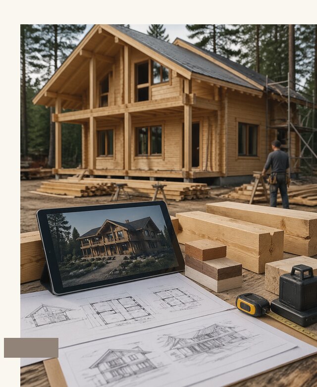Проект дома из бруса в Щекине по цене от 6690 р. | А3дПро-Екн